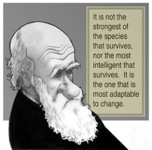 Charles Darwin, change, habits, outcomes